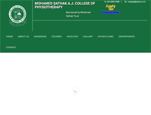 Tablet Screenshot of msajphysio-edu.in
